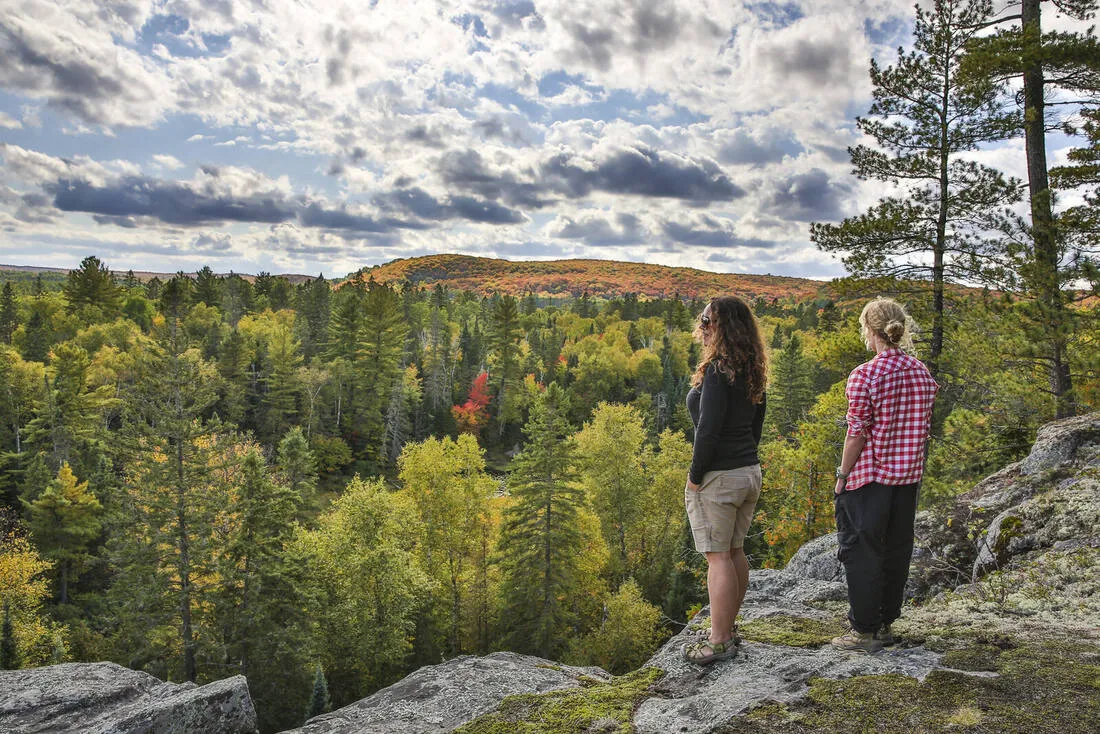 Hike — Moose Mountain or Tower Trail — stop on the Algonquin Voyageur Canoe & Backcountry Hike day trip