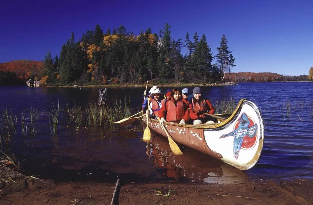 Arrive Algonquin Park Access #1 — stop on the Algonquin Voyageur Canoe & Backcountry Hike day trip
