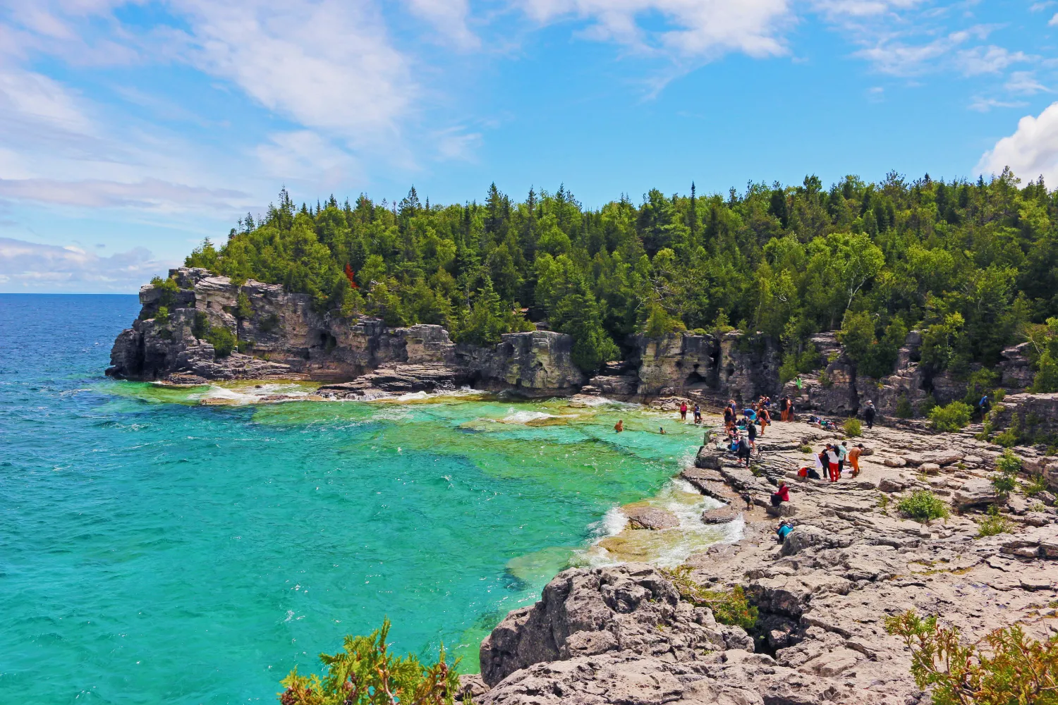 Arrive in Tobermory — stop on the Bruce Peninsula: The Grotto & Tobermory day trip
