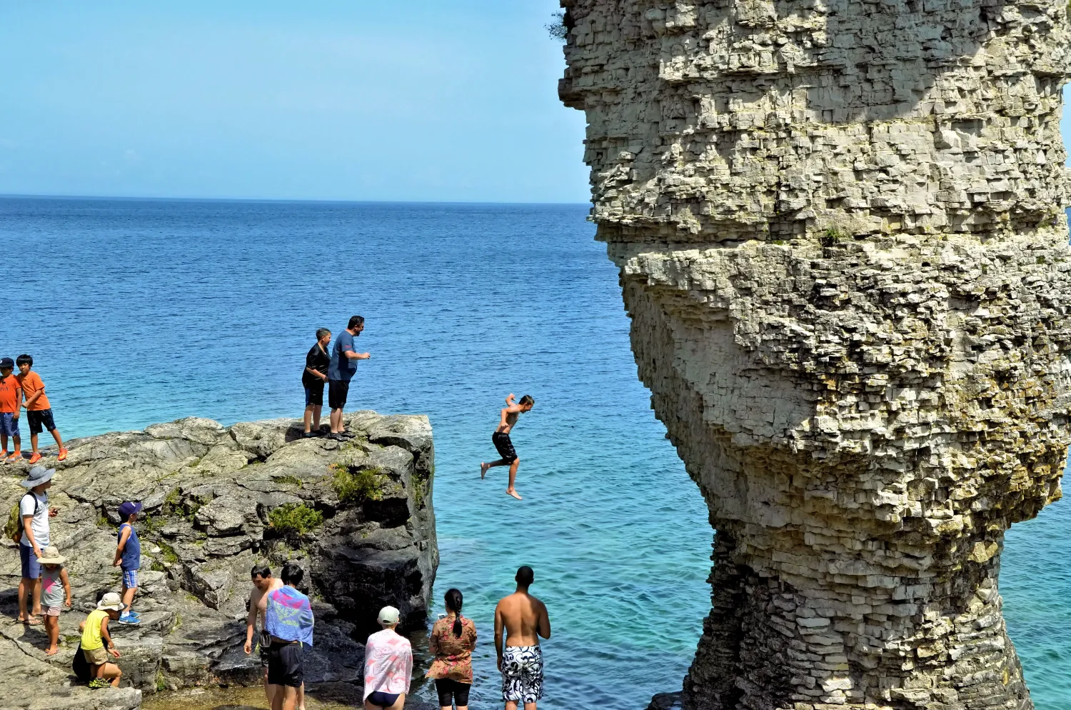 Depart the National Park — stop on the Bruce Peninsula: The Grotto & Tobermory day trip